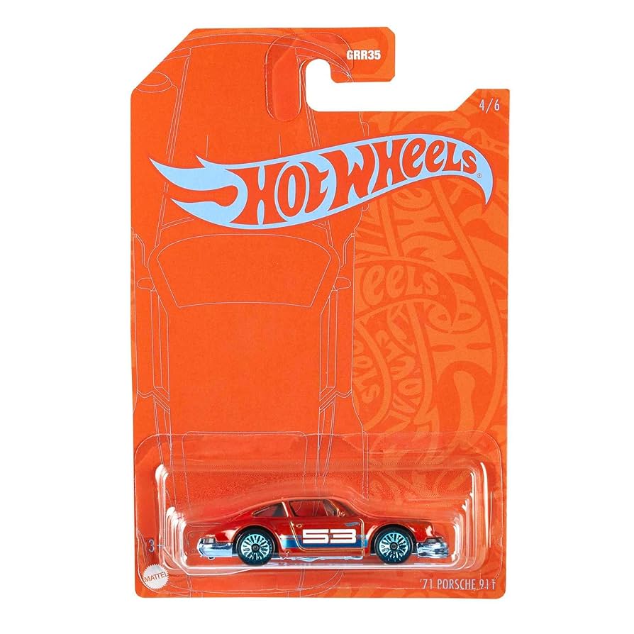 Hot Wheels - '71 Porsche 911 - Orange and Blue - 4/6